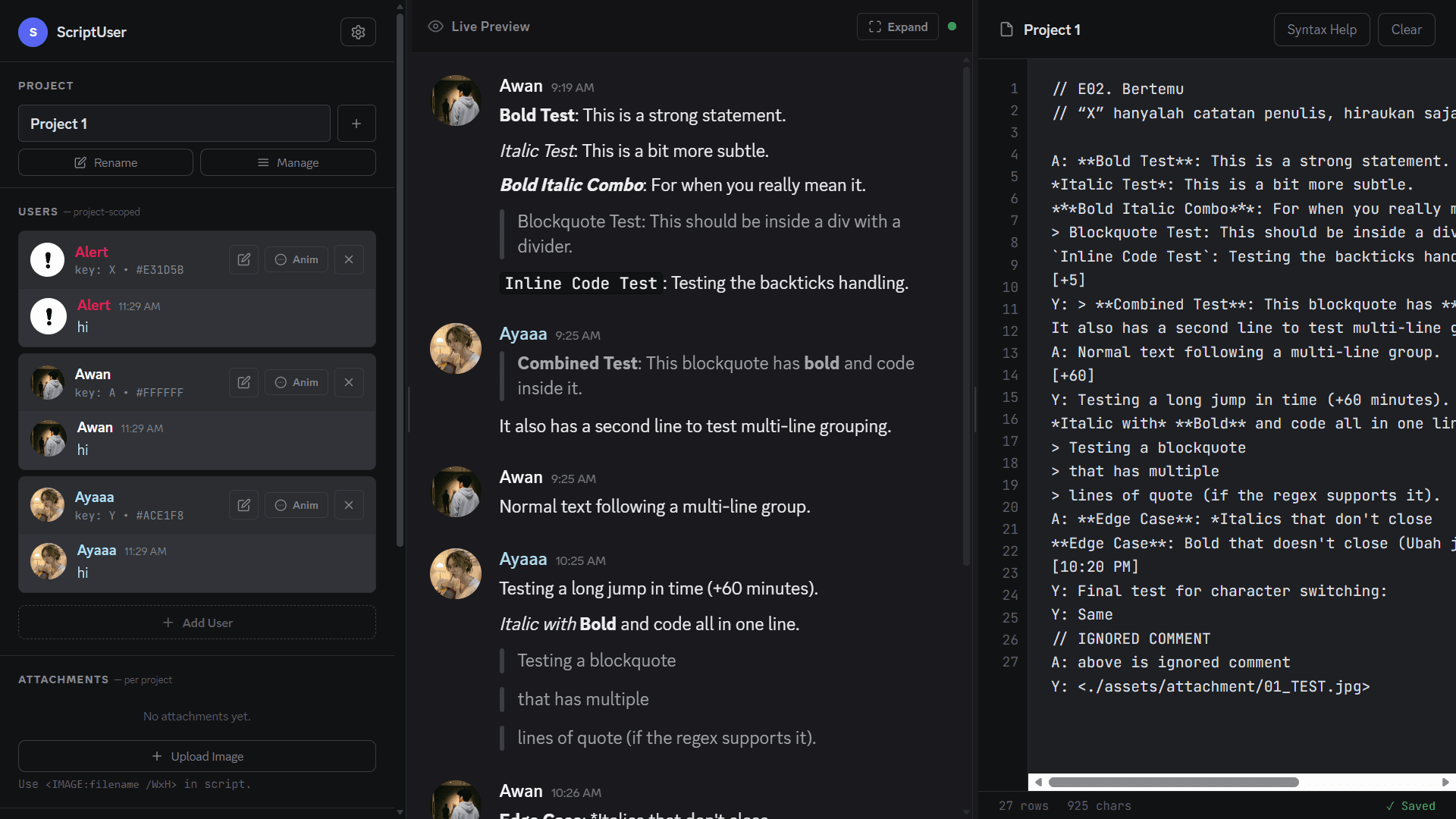 ScriptForge app preview