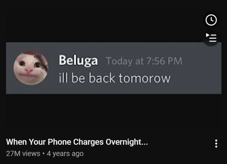 When Your Phone Charges Overnight...